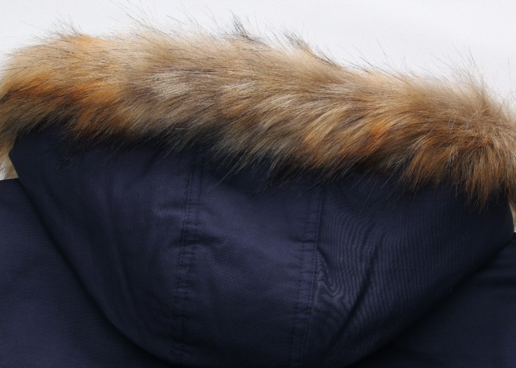 2015 New Arrival Fashion Men s Parka Revestimentos Hooded Fur Long Chaqueta Invierno Hombre Thick Mens