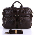 Quality Vintage First Layer Real Genuine Leather Bag Men Messenger Bags Business Portfolios Briefcase Handbags for