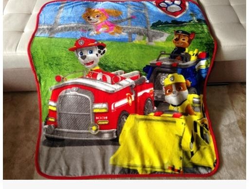 New Cartoon Yellow paw patrol Bedding Kids Blanket 100*140cm wholesale price