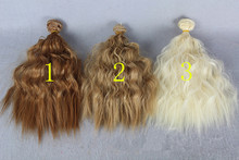 3Pcs/lot NEW Corn Curly Wavy Doll DIY Wigs For 1/3 1/4 1/6 BJD SD High-temperature Wire Handmade Doll Wig Hair 25*100CM 13Colors