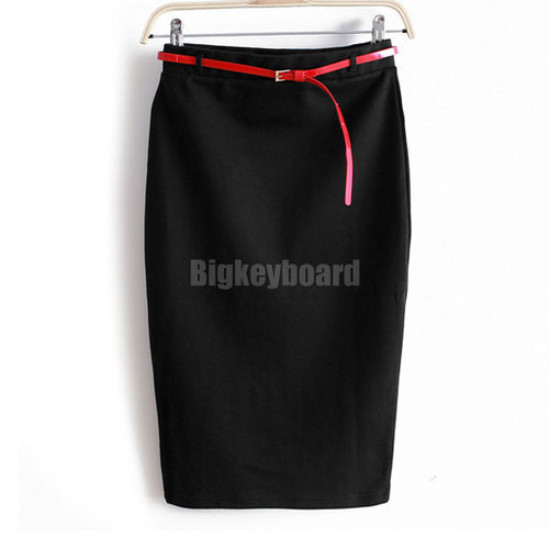 Image of 2015 Fashion Womens Ladies High Waist Midi Pencil Shorts Skirt Bodycon Slim Tube Stretch Saias Skirts
