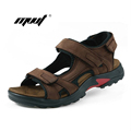 Top quality men sandals summer slippers genuine leather sandals men outdoor shoes men leather sandals for