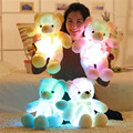 Hot sale 45cm Creative Luminous Dolphin Plush toy Luminous LED Pillow Colorful LED Doll Kids Children Party Birthday Gifts