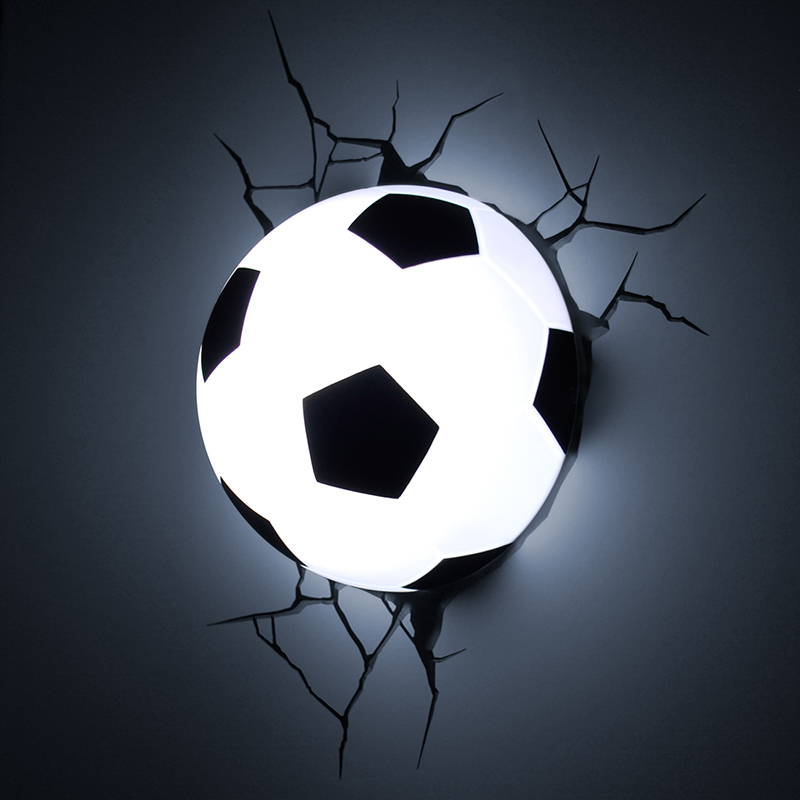 New arrival 2015 3D creative football Night light led wall lamp best christmas birthday gift to ...