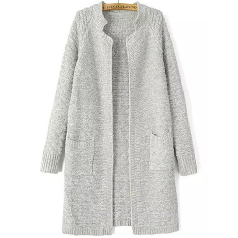 Wholesale Long Thick Cardigans Women New Designer Knitting Outwears