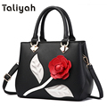 Luxury Handbags Women Bags Designer 2017 Fashion Floral PU Tote Crossbody Bag Ladies Hand Bags Women