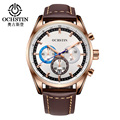 Hot sell Limited Ochstin Luxury Brand Military Watches Men Quartz Analog Leather Wristwatches Man Sports Army