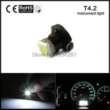 10X T4.2 LED 5050 SMD Car Board Instrument Panel Bulb lamp DC 12V White / Red / Blue / Green / Yellow instruments Light bulbs