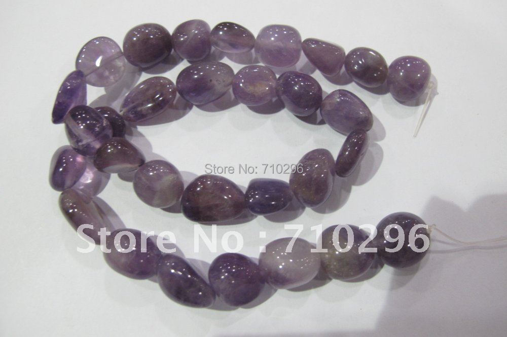 Amethyst Beads 10-12 mm Oval Semi Gemstone Amethyst Beads.5string/lot,40 cm/string.Free shipping
