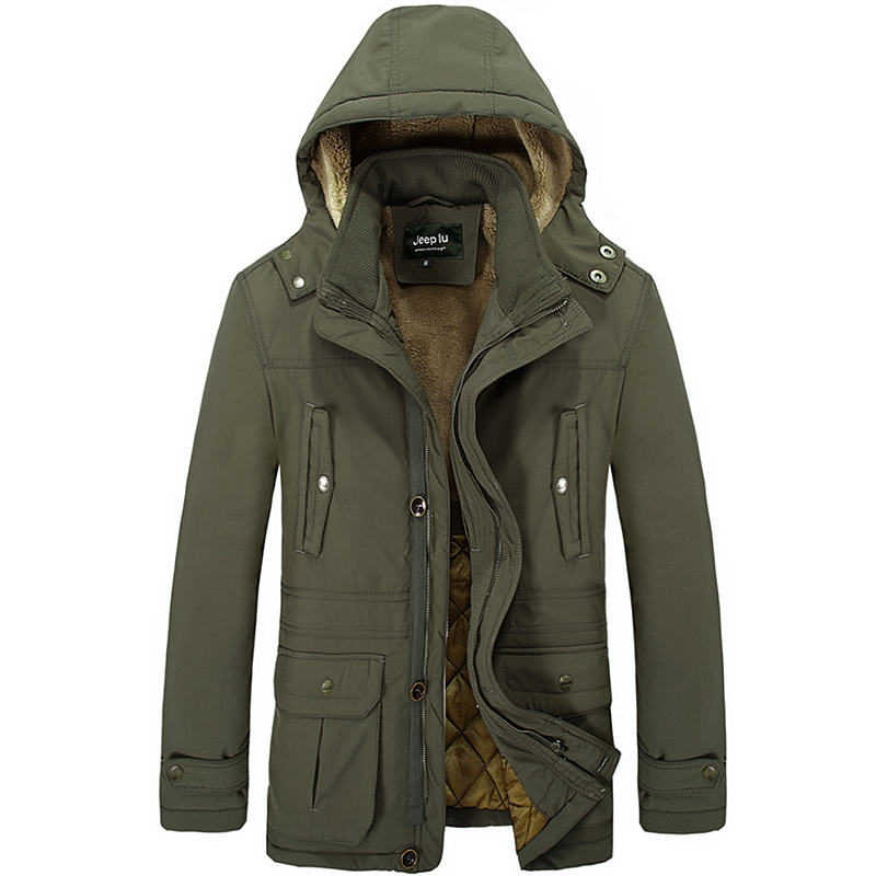 Hooded Design Men Parka Size M-3XL Casual & Fit Men's Winter Army Jacket Stand Collar Thick Man Warm Down Jacket outerwear coat