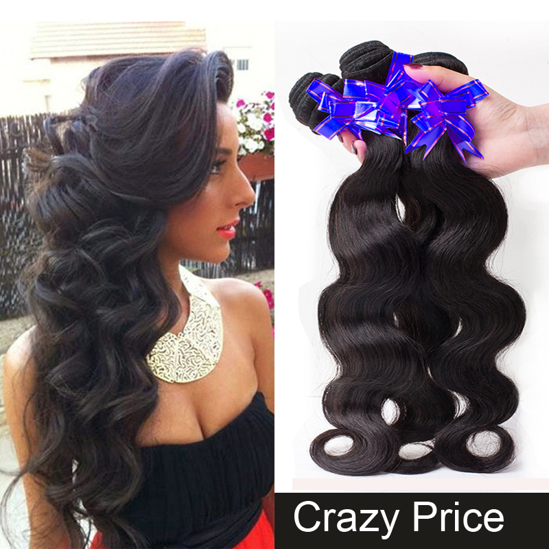 Image of 3 Bundles Indian Virgin Hair Body Wave 7A 100% Human Hair Extensions Rosa Hair Products Human Sexy new star hair Weave 8-30inch