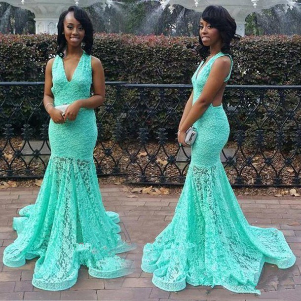 lace mermaid turquoise prom dresses 2016 mint green lace mermaid turquoise prom dresses 2016 mint green