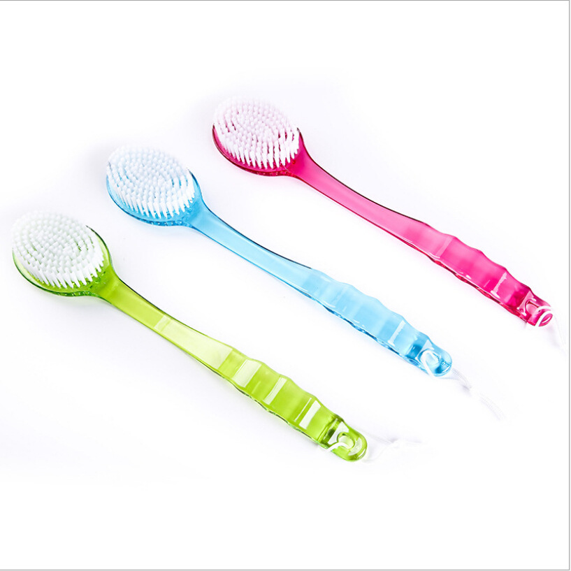 2019 New Long Handled Plastic Bath Shower Back Brush Scrubber Skin