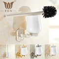 White Golden Polish Antique Bronze Brass Toilet Brush Holders Bathroom Accessories Ceramic Cup Sanitary Wares Toilet
