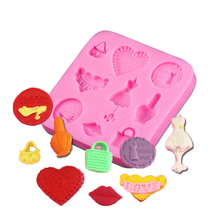 Bag Lips Model Fondant Soap Cupcake Mould Cake Decorating Baking Tools DIY Chocolate Ice Jelly Silicone Mold Kitchen Accessories