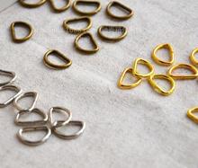 2016 500pcs Vintage Metal D ring 1cm buckles garment clothes DIY Needlework Luggage Sewing handmade Bag purse buttons AU181