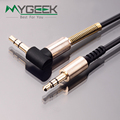MyGeek 3 5mm jack aux cable 3 5mm male to male 90 degree right angle flat