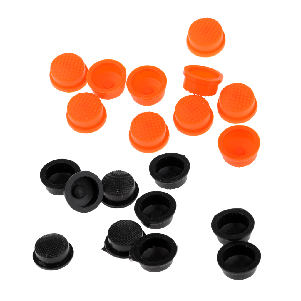 10 stücke LED Handheld Taschenlampe Gummi Schalter Taste Abdeckkappe