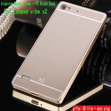 For Lenovo vibe x2 Case New Luxury Aluminum Frame Plastic back Cover mobile phone Covers Protective
