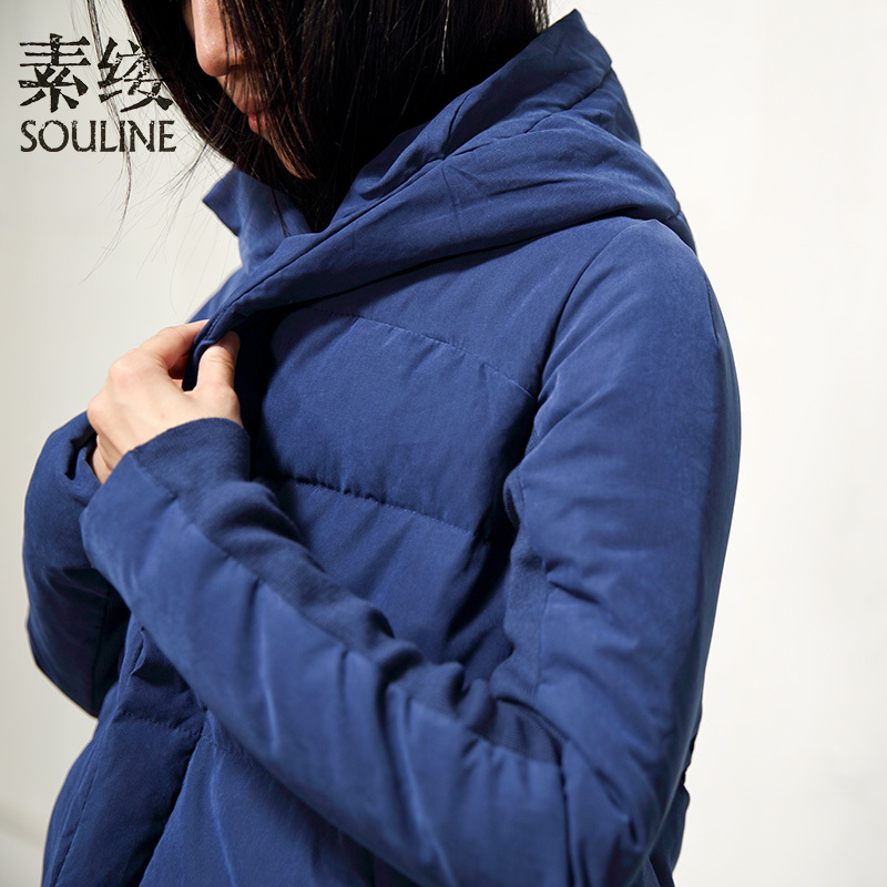 2015 winter long-sleeve with a hood down coat thick sl516266 women