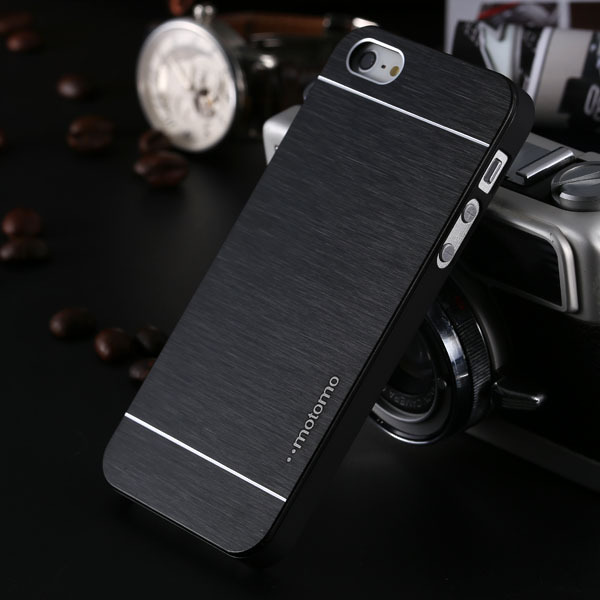 Image of 4 4s Deluxe Aluminum Metal Brush Case For iphone 4 4S Mobile Phone Back Cover Motomo Logo For Iphone4 YXF03883