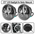Motorcycle Accessories 5 75 harley headlight High And Low Beam Led Lamp For Harley Sportster Iron