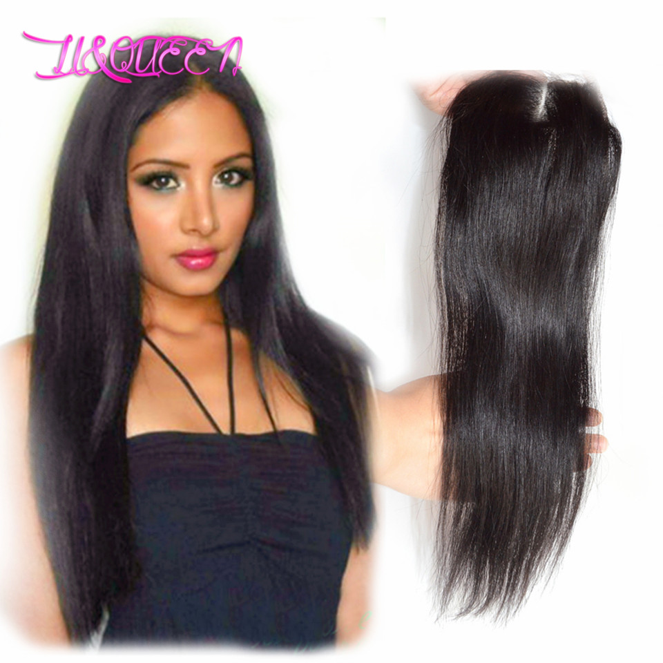 Image of brazilian virgin hair closure queen hair products brazilian virgin hair straight closure human hair lace closure