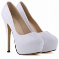 New fashion round toe women High heeled shoes Flock sexy thin heels platform OL party madam