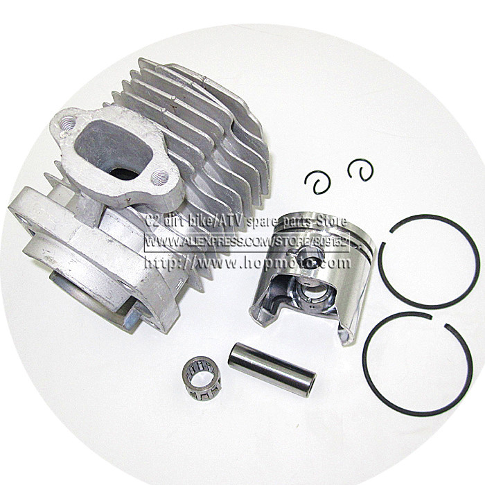 44 6 Engine Cylinder Head With Piston kit for 2 stroke 49cc Mini Dirt