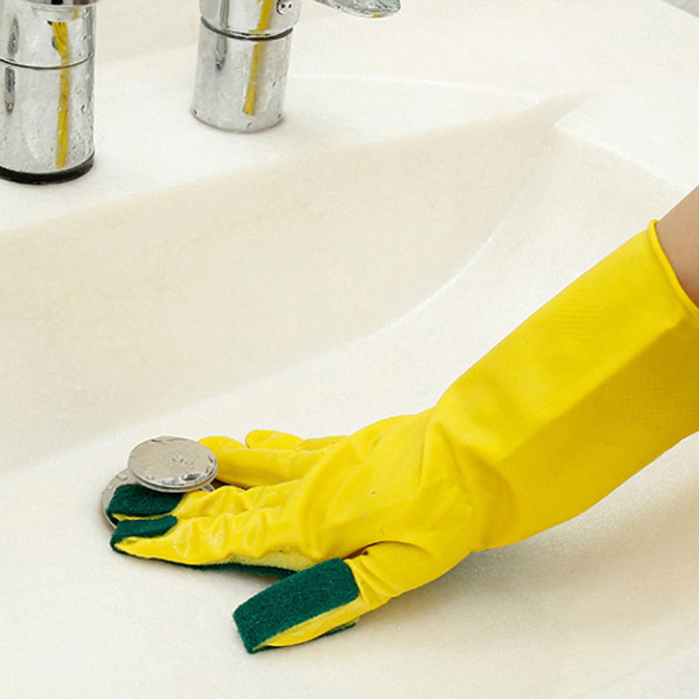 New 1Pair Home Cleaning Glove Magic Reusable Silicone Gloves Cleaning