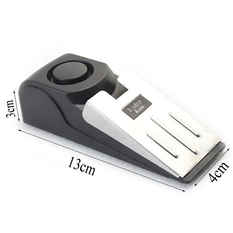 2015 1pcs 120 dB stop system Security Home Wedge Shaped Door Stop Stopper Alarm Block Blocking