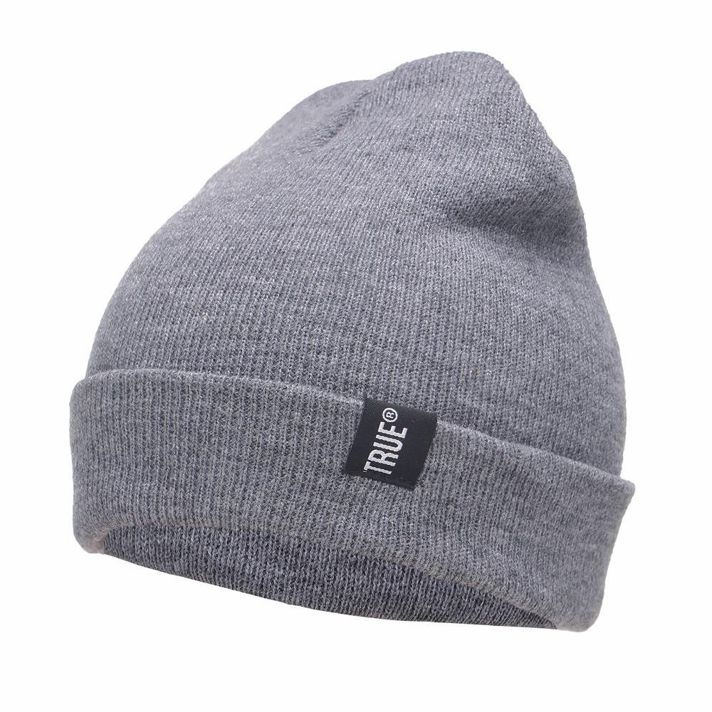 Image of 2015 Letter True Casual Beanies for Men Women Fashion Knitted Winter Hat Solid Color Hip-hop Skullies Bonnet Unisex Cap Gorro