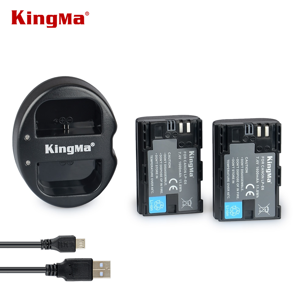 Kingma LPE6 LP-E6  USB    + 2 . LP-E6   5D2 5D3 -70d 60D 6D 7D  -tf USB 