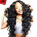 7A Glueless Full Lace Human Hair Wigs For Black Woman Brazilian Virgin Hair Deep Body Wave