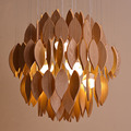 High End Modern Nordic Creative Original Ash Wood Led Pendant Light For Living Room Dining Room