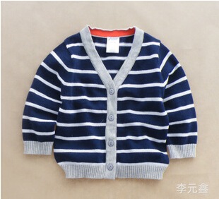children sweater, boys sweater, 20156 spring autumn kids cotton  sweater cardigan striped