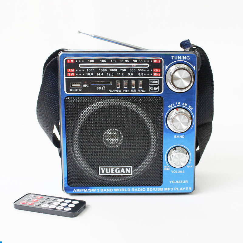 AM FM SW Radio SD USB MP3 Player BuilT IN Rechargeable Battery with Portable Universal Home