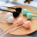 New Bear Cute Earphone in ear Candy Color Girl Earphone Universal for iPhone Xiaomi Samsung Lenovo
