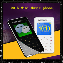 2016 Evertones V5 Mini music mobile phone 1 8 Ultra Thin AIEK V5 touch keyboard card