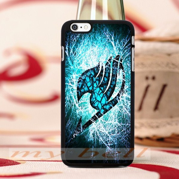 manga fairy tail logo black hard skin mobile phone accessories cover housing for iphone6 6plus 4s