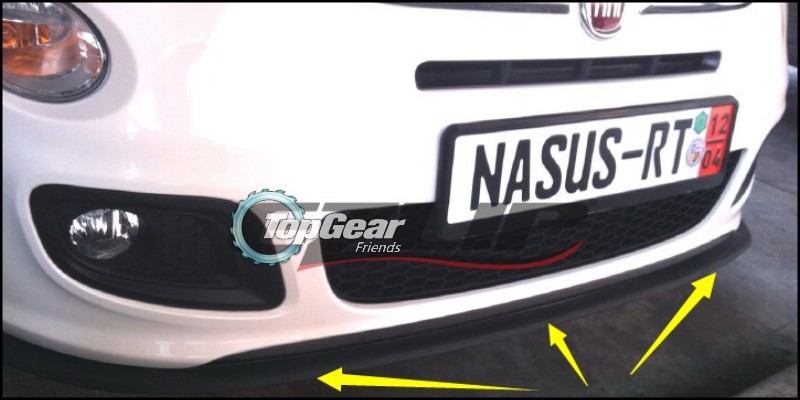Front Bumper Lower Moulding Spoiler Strip Fits FIAT 500L 2012