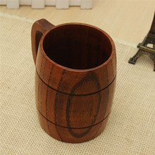 1PC Classical Wood Work Wooden Beer Tea Coffee Cup Mug Eco friendly 400ml For Gatherings Party