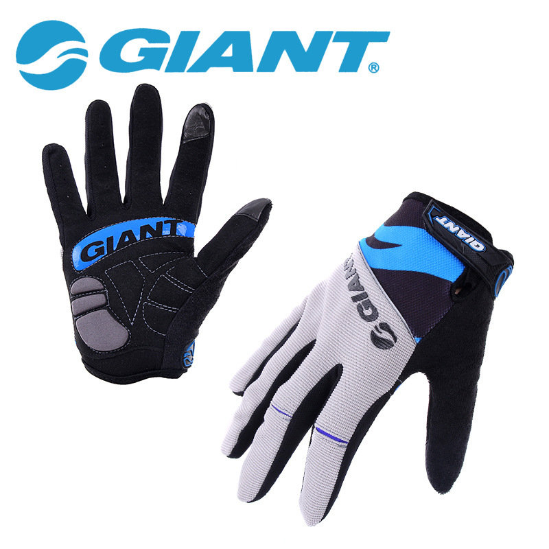 Image of Brand GEL Racing Full Finger Cycling Bicycle Gloves Road Mountain Bike Silicone Non-Slip Breathable Gloves 4 Colors