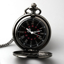 Hot Retro Steampunk Roman dual display Bronze pocket watch Necklace Pendant for men and women Gift Dial 45mm P263