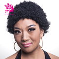Synthetic Short Wigs For Black Women Black Kinky Curly Hair Pixie Cut Wig Natural Hair Wigs