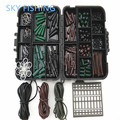 Assorted Carp Fishing Accessories Tackle Boxes for Hair Rig Combo box with Hooks Rubber Tubes Swivels