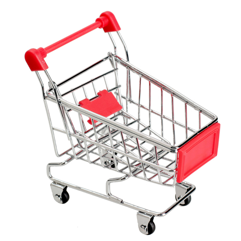 Image of Mini Supermarket Handcart Shopping Utility Cart Mode Storage Toy Red New EMS DHL Free Shipping Mail BS1V