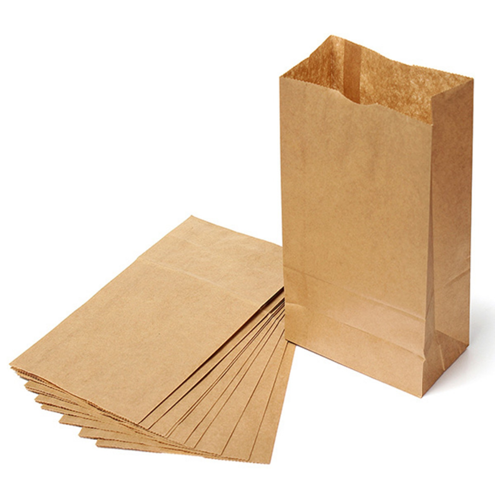 Small Party  10 Gift of Set paper kraft bags Bags Sandwich Paper Bags  Kraft Bread Food small