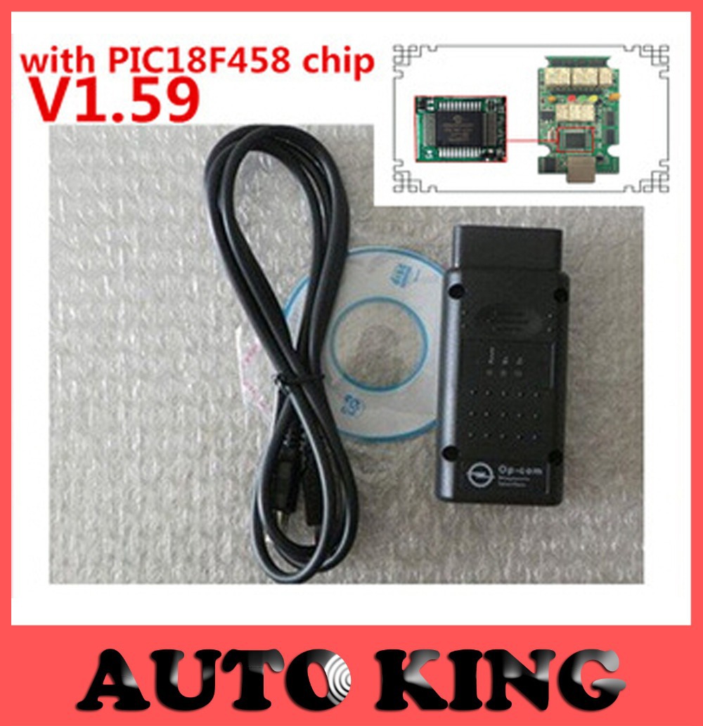 Image of 2016 Best with PIC18F458 chip ! opcom opel diagnostic interface scanner can obd2 for opel V1.59 op com opel can bus interface