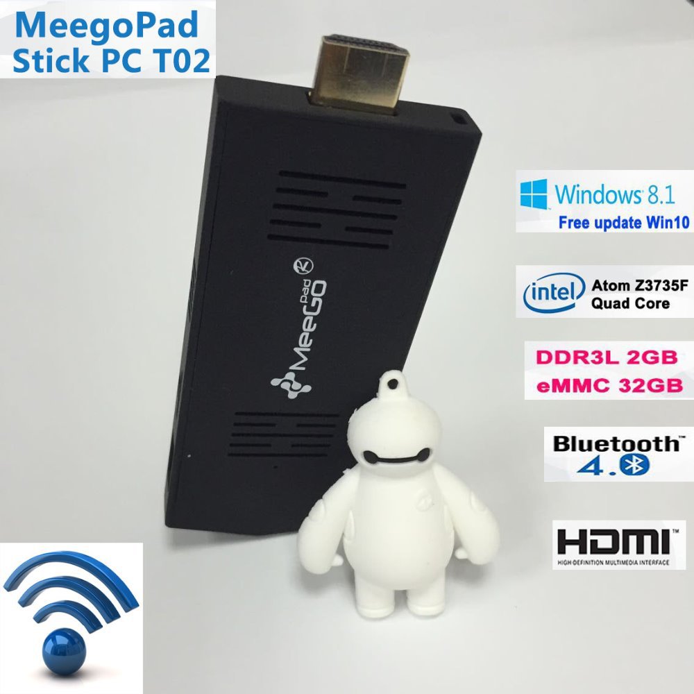 Mini  Meegopad T02  8.1 OS  -   Intel Z3735F 32  / 64 G  eMMC HDMI   